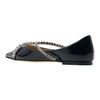 JIMMY CHOO GENEVI FLAT BOB BLACK CRYSTAL Damen Schuhe 94692864 [P]