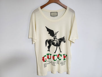 GUCCI Ivorfarbener Wing Jacky T-Shirt 493117 XJAN3 94738047