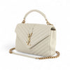 SAINT LAURENT 600279 Chevron College Medium Gold (Kaufbeleg) /32971-1 94828150 [P]