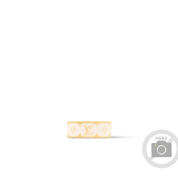 LOUIS VUITTON ナノグラムエナメルリング ホワイト M1565S 94837760