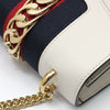 GUCCI 431666 Weiße goldene Mini-Chain-Crossbody-Tasche 95385372 [P]