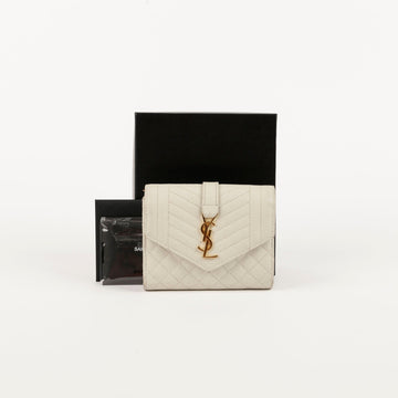 SAINT LAURENT Monogramm Umschlag Kompakt Geldbörse 651028 96003520