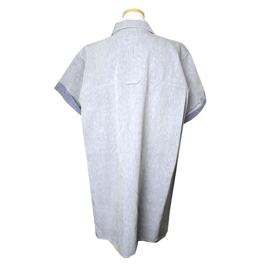 MAISON MARGIELA MM6 メランジグレー リネン混合シャツ 66 96285103