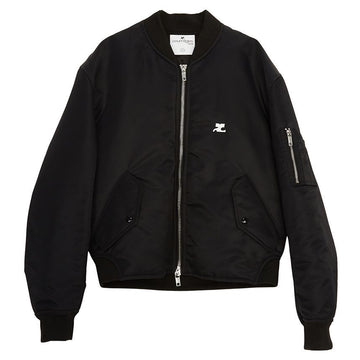 COURREGES Damen-Padding-Bomberjacke Schwarz 323CBL128NY0020 96307058