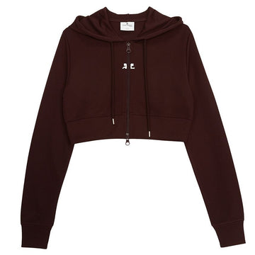 COURREGES 女性用クロップフードジャケット 323JVE051JS0091 96307065