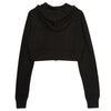 COURREGES WOMEN CROPPED HOODIE JACKET BLACK 323JVE051JS0091 96307064 [P]