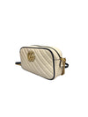 GUCCI GGマーモントマトラッセショルダーバッグ447632ホワイト 97490630 [P]