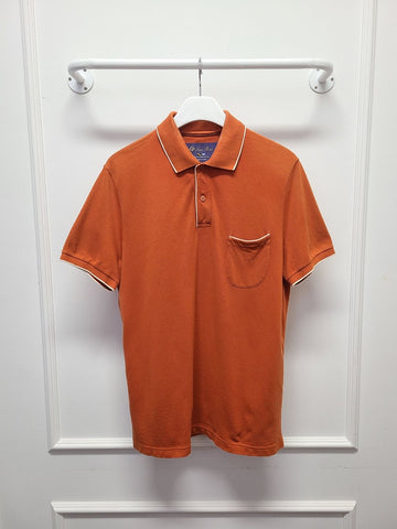 LORO PIANA オレンジレガタポロシャツ半袖Tシャツ 97498350