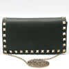 VALENTINO Kaki Leder Rockstud Mini Chain Crossbody Bag JW2P0372BOL 98056291 [P]