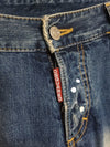 DSQUARED2 デニムペイントポットスリムフィットジーンズ 46 98558034 [P]