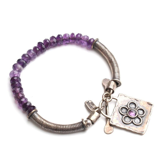 Other Brand Amethyst 925 Silver Bracelet 98816856