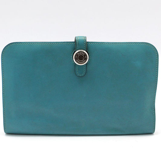 Hermes Emerald Blue Dogon Long Wallet 98879967