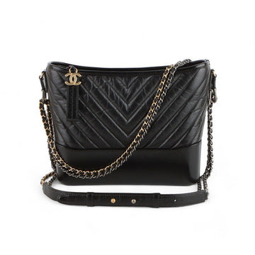 CHANEL カーフスキン シェブロン ガブリエル ホーボーバッグ ラージ A93824 98886447