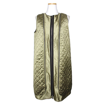 MAXMARA オリーブグリーン キルティング ロングベスト 66 99002022