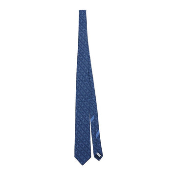 Salvatore Ferragamo 35 0887 F MARINE Silk Tie 77282141