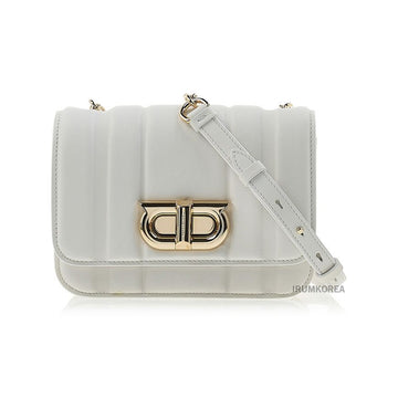 SALVATORE FERRAGAMO 21 4971 OPTIC WHITE 0765519 Frauen New Gancini Chain Crossbody Bag 99022661