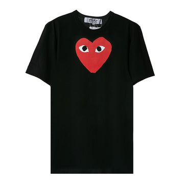 COMME DES GARCONS P1T112 T-Shirt mit Herz für Herren Schwarz 99023163