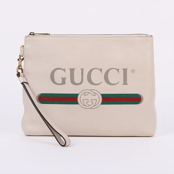 GUCCI Weiße Signature-Logo-Umhängetasche 572770 99070251