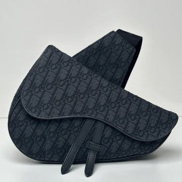 DIOR オブリークジャカード メンズ サドルバッグ ブラック 1ADPO093 99091446