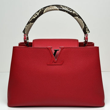 LOUIS VUITTON カプシーヌMMハンドバッグレッドM92803 99093200