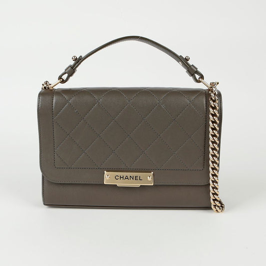 CHANEL A93702 ラベルクリックミディアムトートショルダーバッグ 97415086