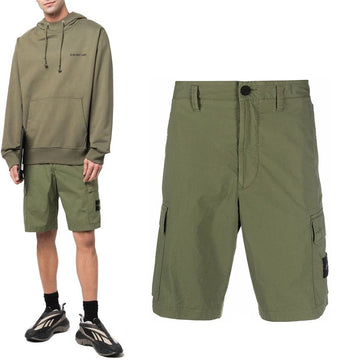 STONE ISLAND ワッペンパッチカーゴパンツ カーキ (7615L0803) 30462126