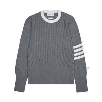 THOM BROWNE Herren 4-Balken Streifen Kabelstrick 100342427