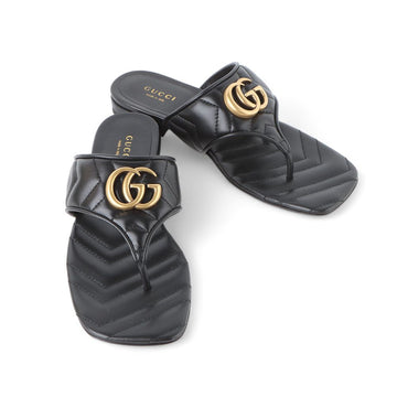 Gucci GG Marmont Matelassé Flip Flop Sandals Slippers 36 100412164