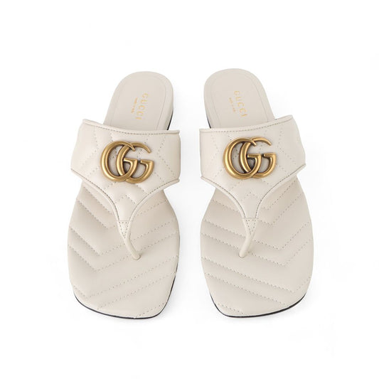Gucci GG Marmont Matelassé Flip-Flop Sandals Slippers Size 36 / 33082-2 100412253