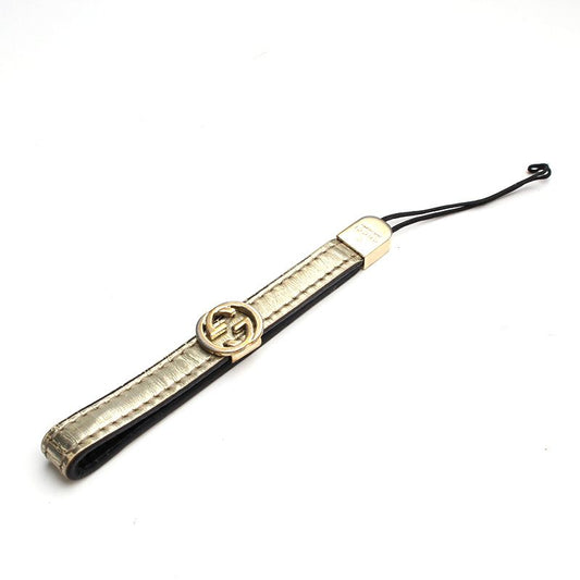 Gucci Champagne Gold Leather Bag Charm 100455605