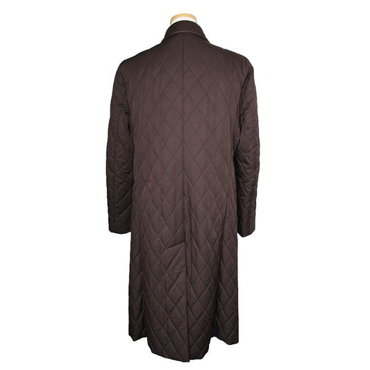 Burberry Brown Quilted Long Coat LM (55) 100461226