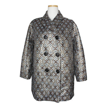 MAXMARA Metallic Jacquard Oversized Jacket 55 100556843