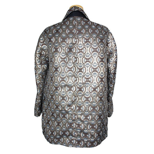 MAXMARA Metallic Jacquard Oversized Jacket 55 100556843