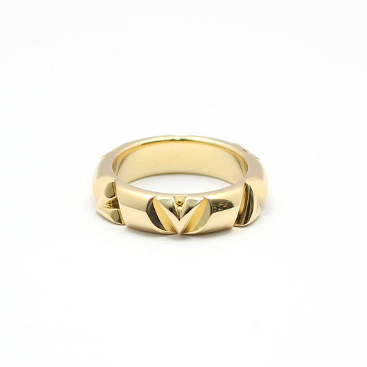 Louis Vuitton 18K Yellow Gold LV Bolt Ring 50 100710503
