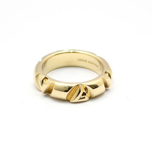 Louis Vuitton 18K Yellow Gold LV Bolt Ring 50 100710503