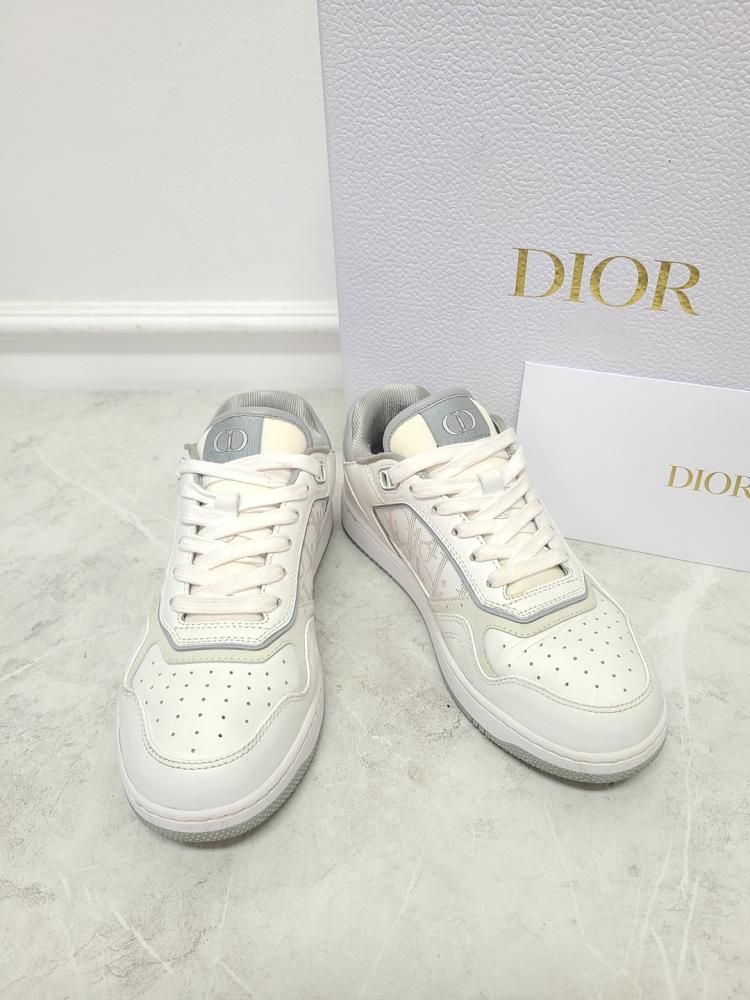 Dior White Oblique B27 Low-Top Sneakers 100712033 – trenbe