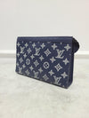 Louis Vuitton Ink Blue White Monogram Shadow Gascan Wearable Wallet 100919232 [P]
