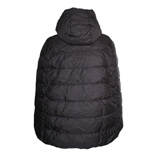 PRADA ブラックグースダウンフードパディングケープ 44, 55 101280179