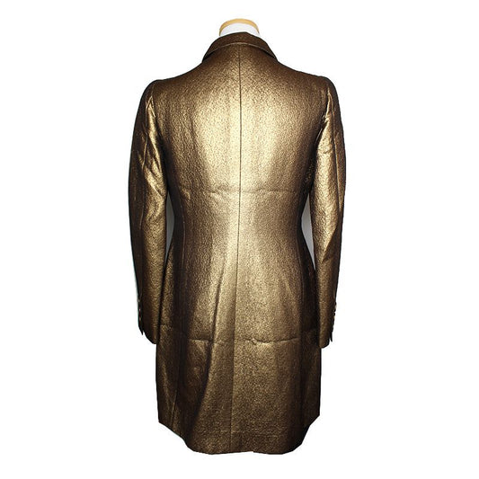 MOSCHINO Chip und Chic Goldene Langjacke 55 101280674