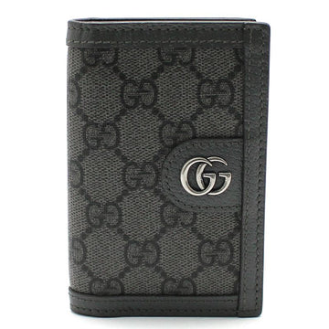 Gucci Ophidia Silver GG Grey Supreme Bi-Fold Card Case 734943 101426346