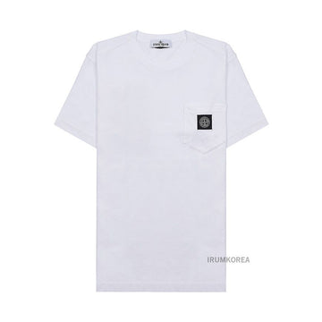 Stone Island Compass Logo Patch Pocket Short Sleeve Tee (Adult Wearable) V0001 101455839