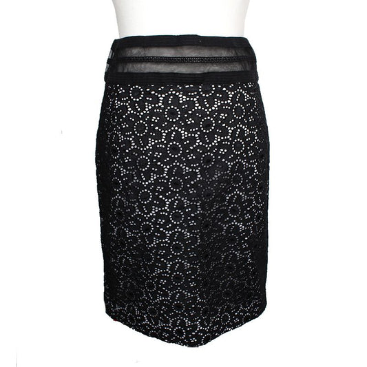 BLUMARINE Black Lace Skirt 44 101457214