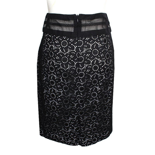 BLUMARINE Black Lace Skirt 44 101457214