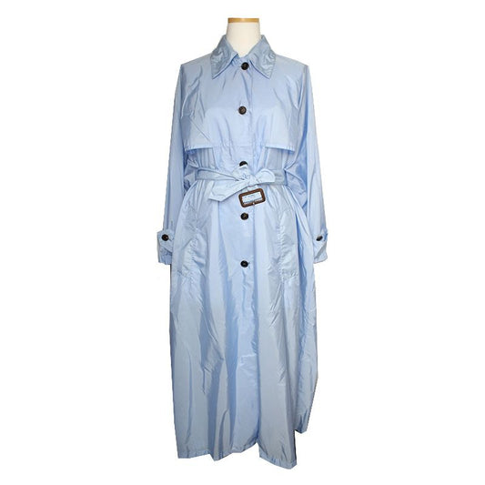 PRADA スカイブルー ポリ トレンチコート 55, 77 101519937