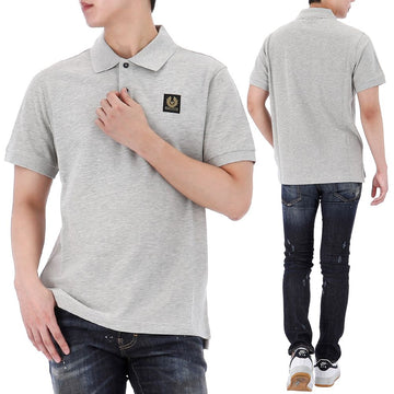 Belstaff Logo Patch Polo Short Sleeve T-Shirt 104284 ODSHR 48043074