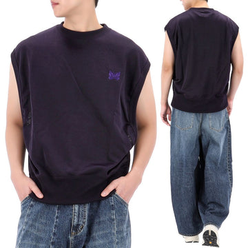 Needles C/PE Bright Jersey Sleeveless T-Shirt OT248 PURPLE 76792189