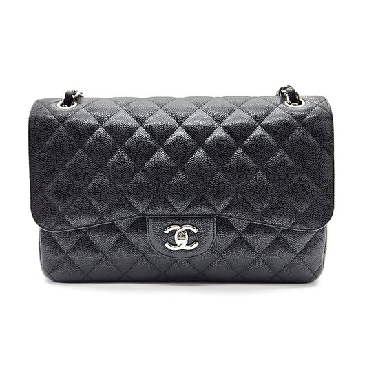 CHANEL キャビア クラシック ジャンボ L629851 101561108