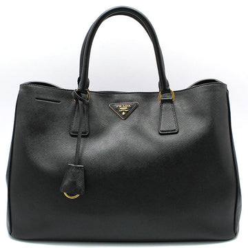 Prada Black Saffiano Lux Gold Logo Tote Bag BN1844 101631855