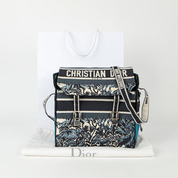 DIOR Embroidered Palm Tree Camp Messenger Bag 101625717