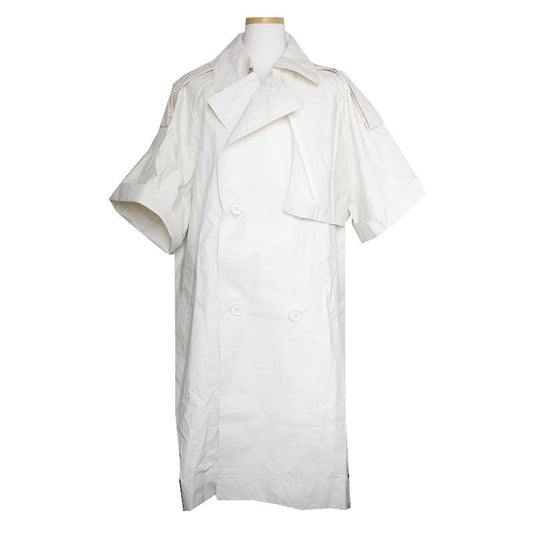 MaxMara Intrend White Coated Linen Trench Coat 66, 77 101823818